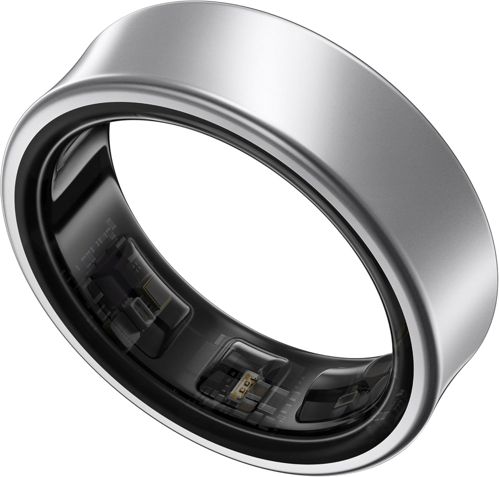 SAMSUNG Galaxy Ring, AI Smart Ring, Size First w/Size Kit, No App Subscription, Fitness Monitor, Sleep Tracker, Up to 7-Day Battery, Size 8, Titanium Silver [US Version, 1Yr Fabrikant Garantie]