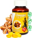 Sikyriah Omega 3, 6 en 9 softgel Capsules l 100% Pure Sacha Inchi Oil l 3000mg per dag l Plant Based Supplement l Odorless Essentiële vetzuren Bron l Non-GMO l