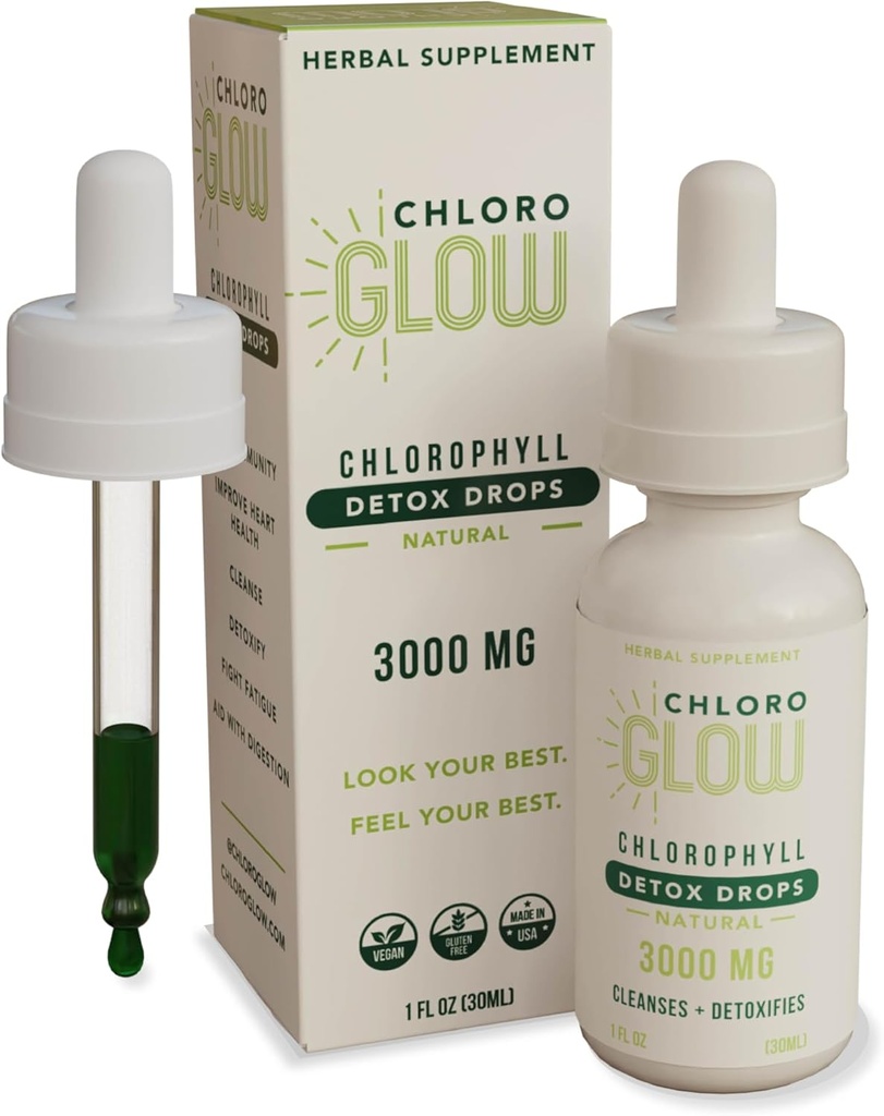 Chloroglow Liquid Chlorofyl Oxygen Drops 3000mg 