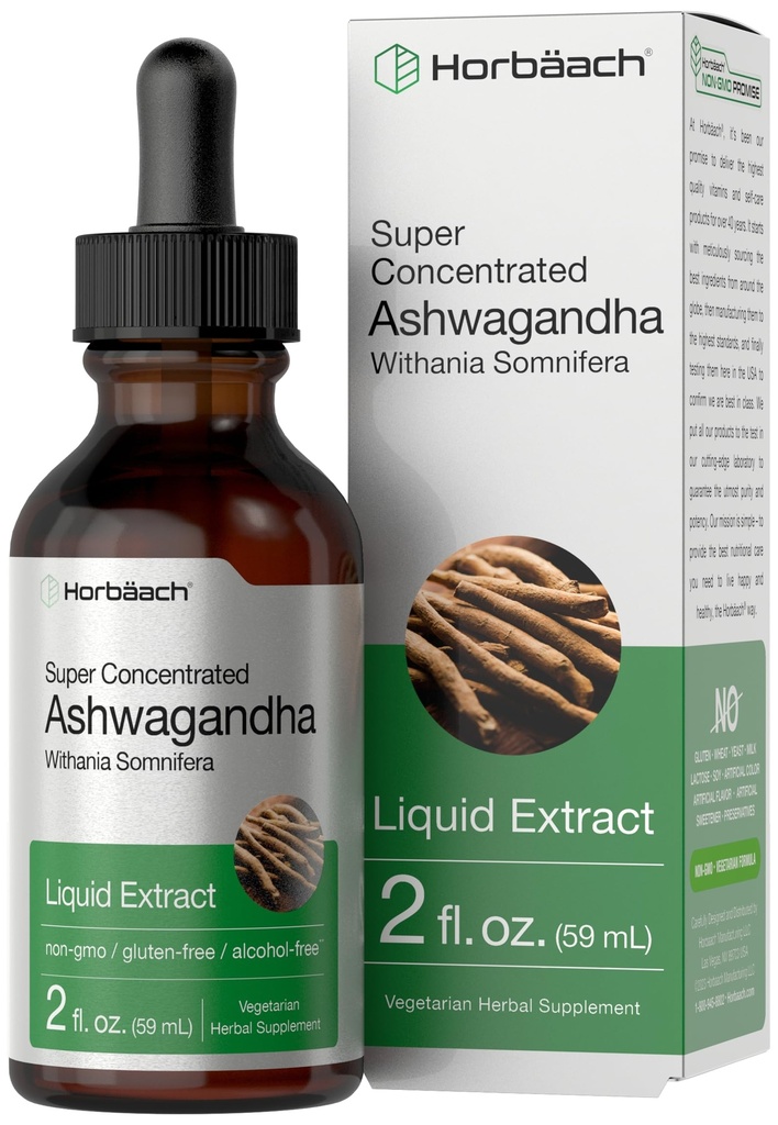 Horbäach Ashwagandha Liquid Drops 