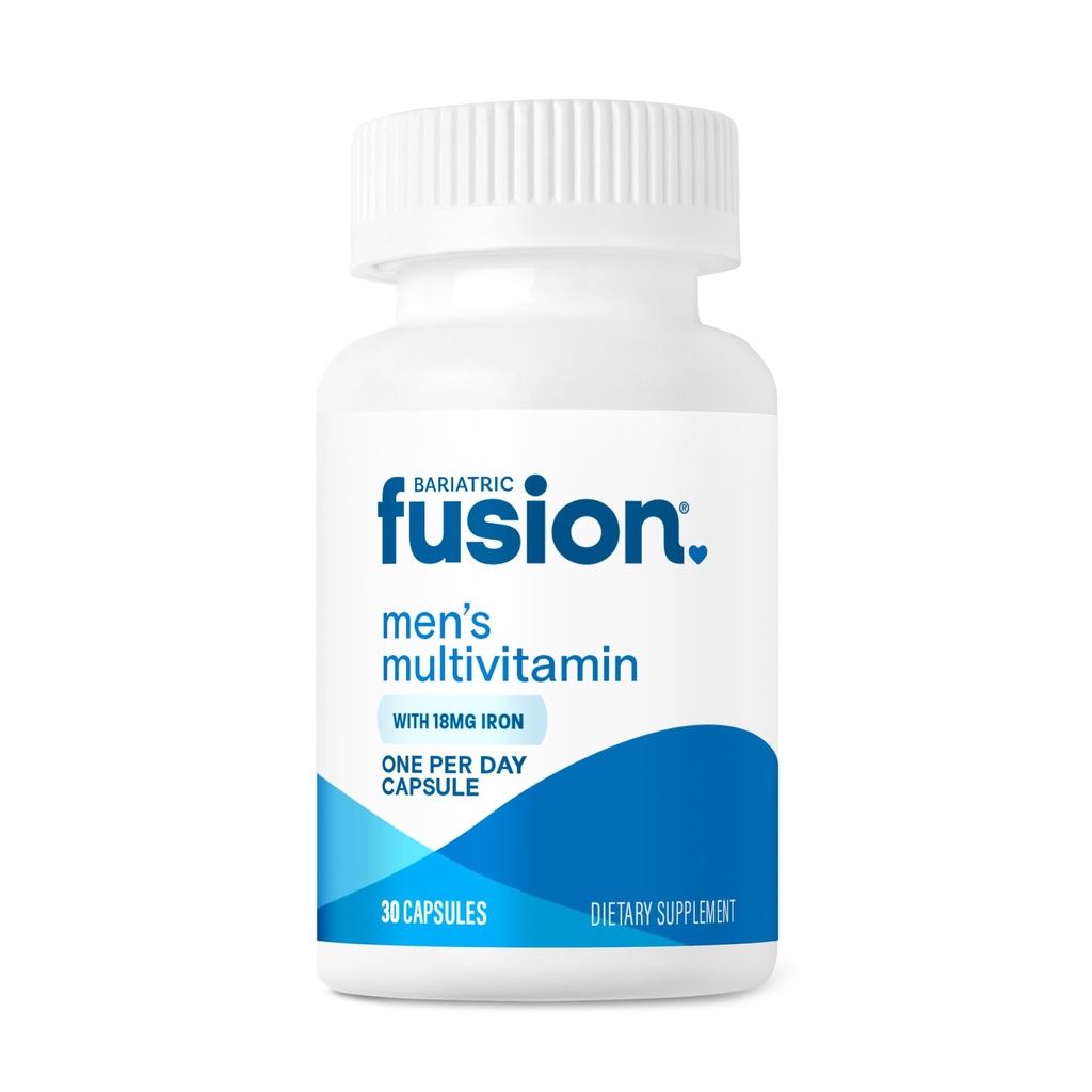 Bariatric Fusion One Per Day Bariatric Multivitamine met Ijzer voor Mannen met Prostaat- en Hartondersteuning Vitaminen* Mastric Bypass and Sleeve Gastrectomie 30 Capsules