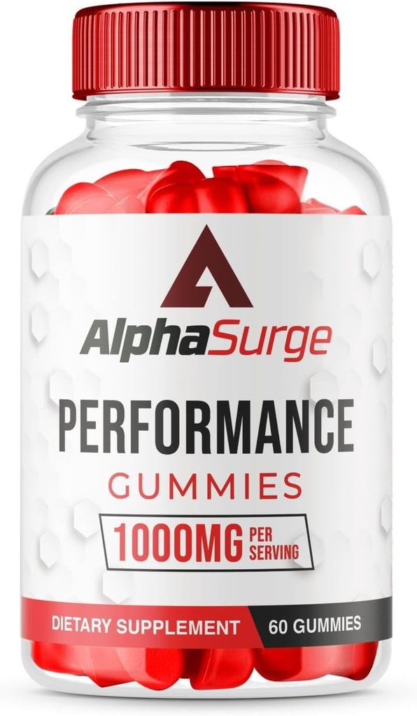 (1 Pack) AlphaSurge Gummies for Man, Alpha Surge Advanced Formula Gummies with 1000 MG Chewable, AlphaSurge Natural Ingredients Gummies (60 Gummies)