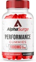 (1 Pack) AlphaSurge Gummies for Man, Alpha Surge Advanced Formula Gummies with 1000 MG Chewable, AlphaSurge Natural Ingredients Gummies (60 Gummies)