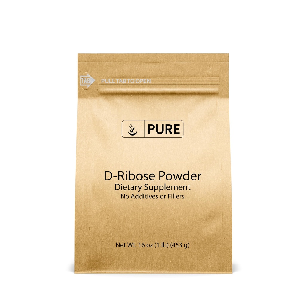 Pure Original Ingrediënten D-Ribose (1lb) Voedingssupplement, Non-GMO, Glutenvrij, Ongearomatiseerd