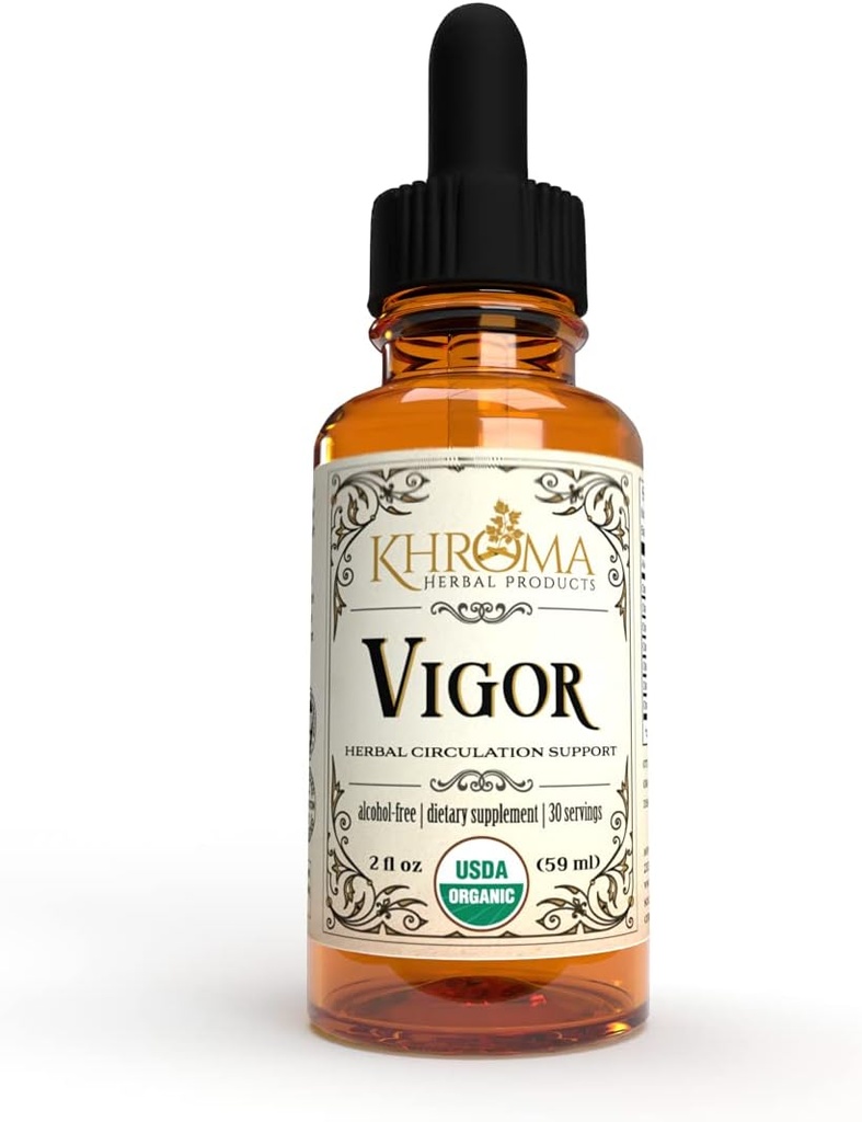 Wigor - Organic Circulation Complex - Khroma Kruidenproducten - Absoluut de meest effectieve Circulatorische ondersteuning die je ooit zult nemen - 2 oz Liquid - 30 porties