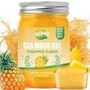 ACEYO (12 OZ Irish Sea Moss Gel Raw Vegan Ananas Smaak 102 Vitaminen en Mineralen Wild Geoogst Non-GMO Immune Defense Booster Thyroid Digestieve Ondersteuning