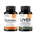 Sandhu Quercetin 1000mg & Nettoyeur du foie & Capsules de désintoxication