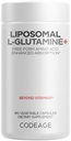 Codering Liposomale L-Glutamine Capsule Supplement - 1.000 mg L-Glutamine per portie - 3-maands levering - Liposomale levering, Vegan pillen, Non-GMO, Glutenvrije Aminozuur - 180 capsules