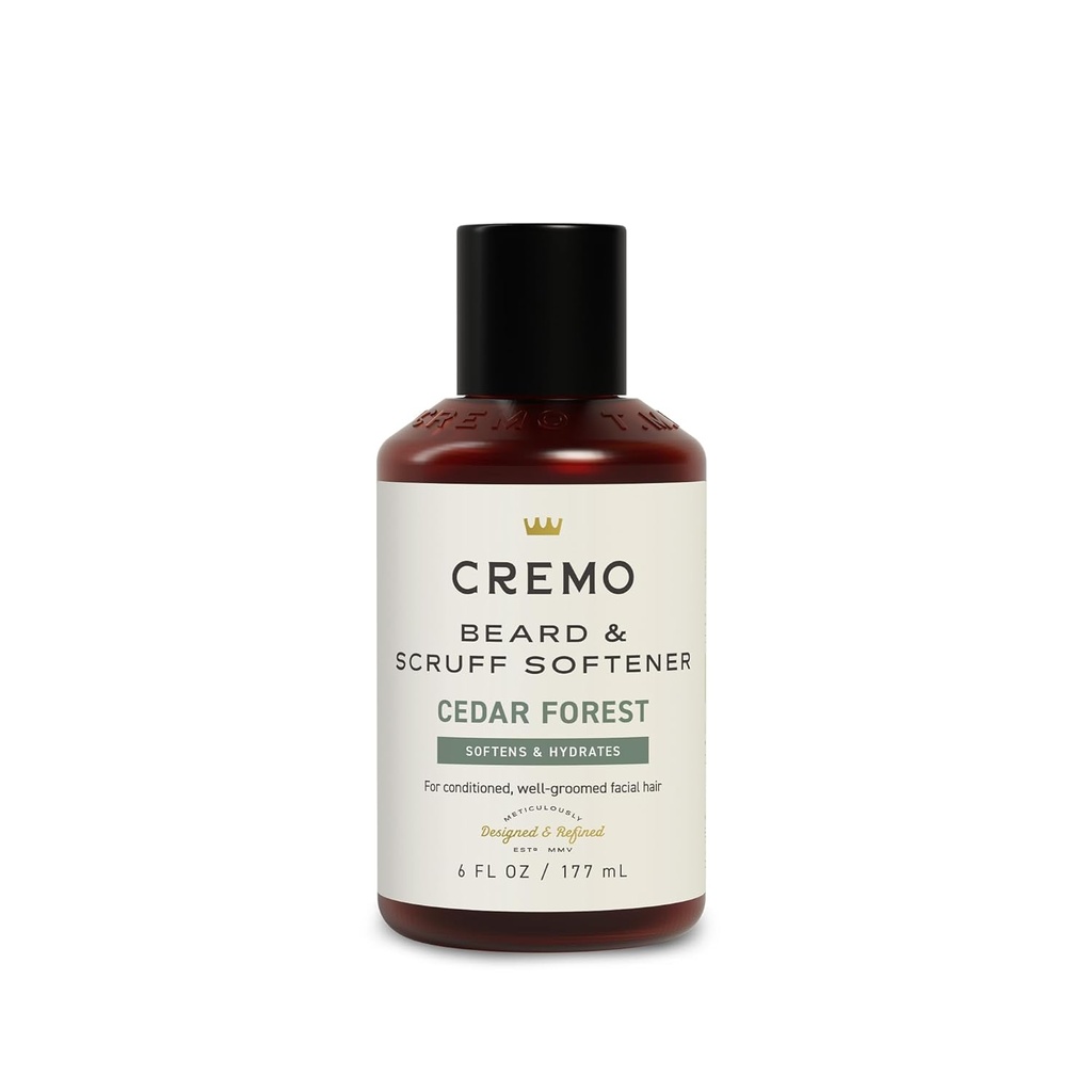 Cremo Cedar Forest Beard & Scruff Softener, Softens en voorwaarden Coarse gezicht haar van alle lengtes in slechts 30 seconden, 6 Fluid Ounce
