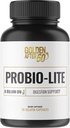 Golden After 50 Probio-Lite - pour Gut Health and Digestion Support - Probiotiques pour hommes et femmes - 30 Capsules de gélatine - Probiotiques pour brûlures cardiovasculaire occasionnelles, gaz, indigestion