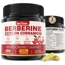 2 Pack 1500mg Liposomal Berberine HCL met Ceylon Cinnamon Bitter Meloen, Organische Berberine Complex Supplementen met Banaanblad, Ondersteunt Immune & Digestie - Vegan 240 Capsules
