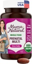 Mama Natural Organic Prenatale Vitaminen voor Vrouwen Veganistisch (30 Servings) Een dag Prenatale Vitaminen voor Zwangere Vrouwen 