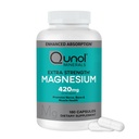 Qunol Magnésium Capsules 420mg, 100% DV, Supplément de Magnésium à haute absorption, Extra Force, Supplément Santé des os et des muscles, 180 Nombre