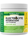 La vérité de la nature Électrolytes Poudre de : Non Sucre avec B Vitamines Rafraîchissant Lemon Flavor : Vegan, Supplément sans OGM et sans gluten pour l'hydratation
