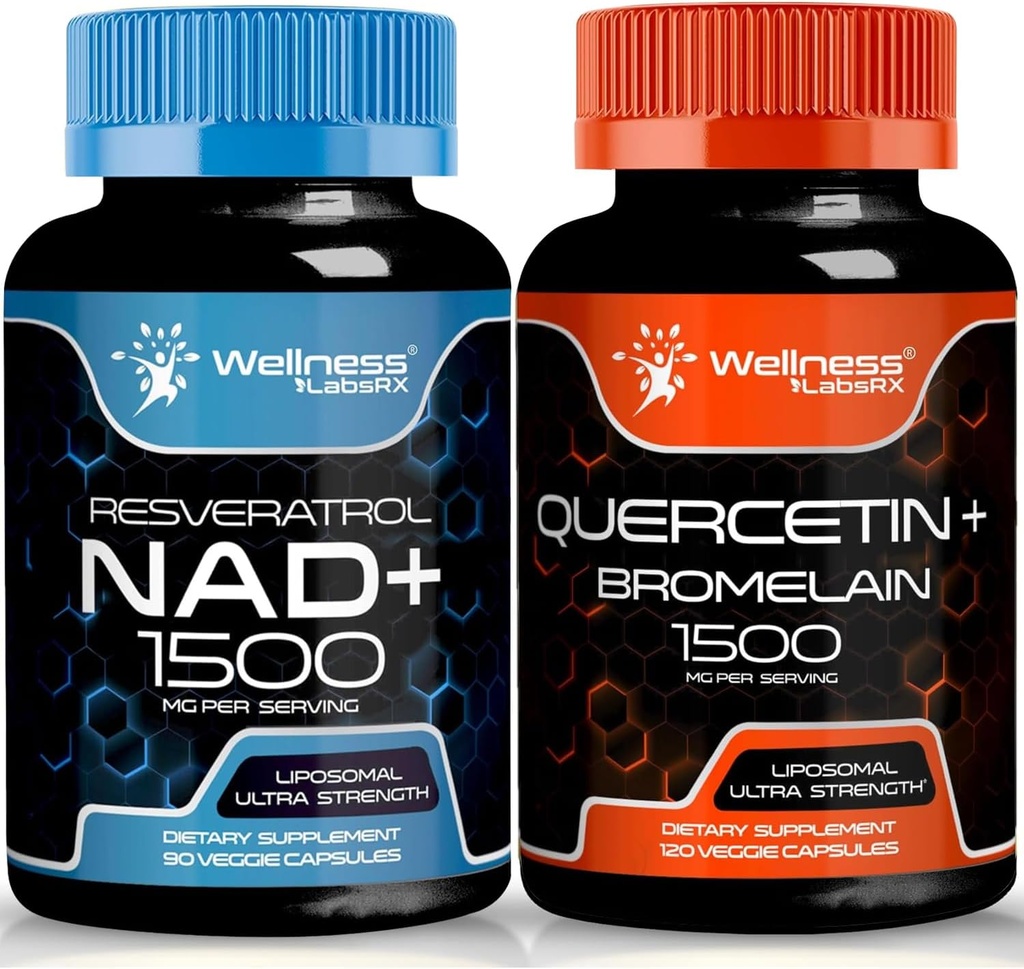 WELLNESS LABSRX Quercetin avec des gélules de complément NAD
