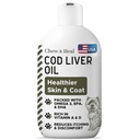 Pure kabeljauw Leverolie voor honden - 8 oz - Bevat Omega 3, Omega 6, vitamine A, en vitamine D om jeuk te verminderen en te bevorderen huid en jas, hart, Joint, en Immune Health