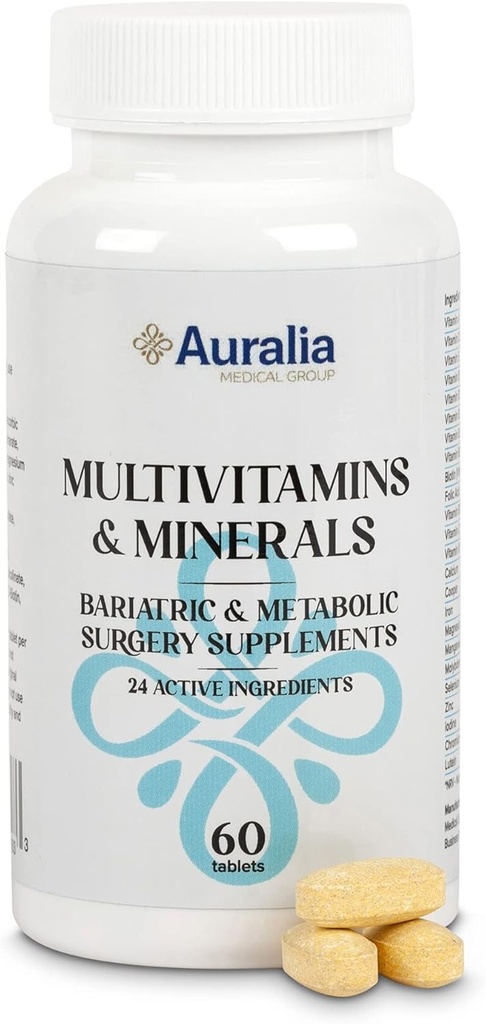 Bariatrische multivitaminen met ijzer- en calciumvitaminen 1 per dag Gastric Sleeve Bypass Chirurgiepatiënten Supplementen 60 tabletten (2-maandvoorraad)