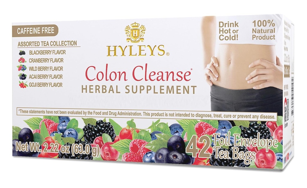 Hyleys Colon Cleanse Thee Diverse Smaken - 42 Theezakjes (12 Pack - 504 Theezakjes Totaal)