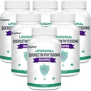 Orgabay Liposomal Quercetine Phytosome 1600 mg,Bromelain 200mg,Zinc 30mg,Vitamine C Turmeric 40 mg,Hoogstste Absorptie,Quercetin Complex, 360 Softgels