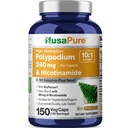 NusaPure Polypodium Nicotinamide 10:1 Extract, 240 mg Equivalent aan 2.400 mg per Veg Caps - 150 Tellen (Non-GMO, Soyfree, Bioperine)