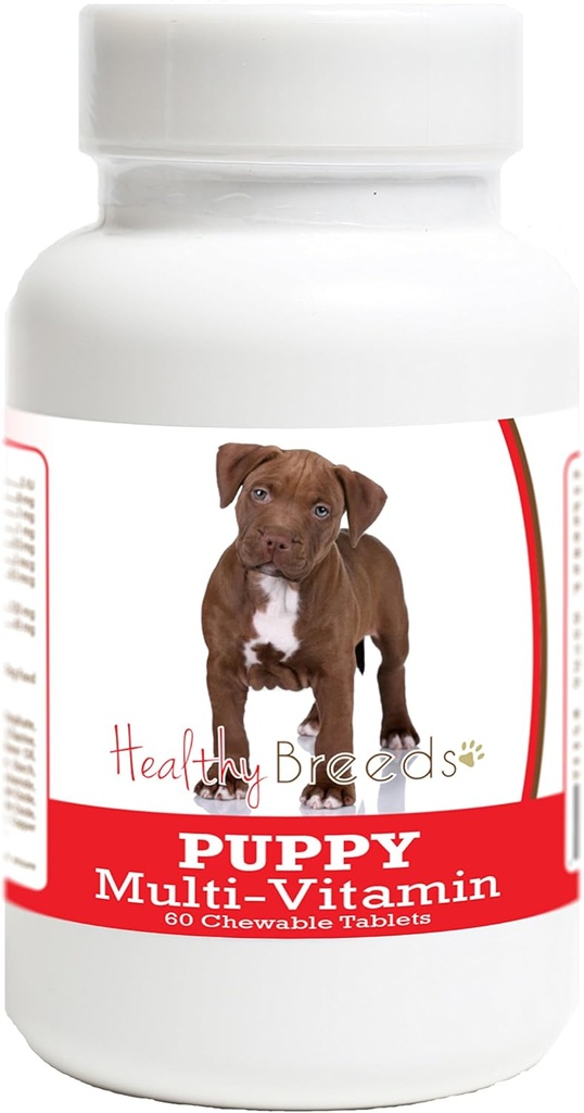 Gezond Ras Pit Bull Puppy Honden Multivitamine Tablet 60 Tel.