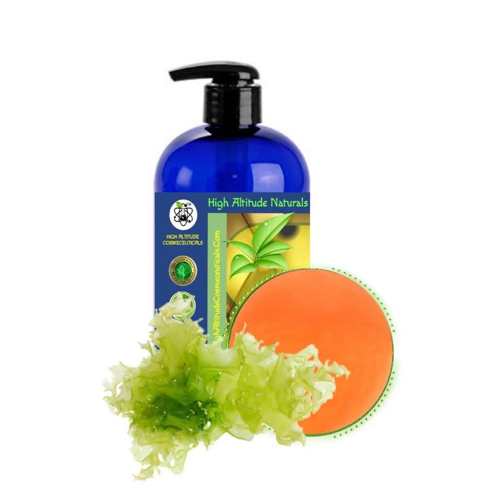 16oz (480ml) Huile de microalgue marine (algale, schizochytre)- pour la beauté des cheveux de peau - Oméga-3, DHA-40