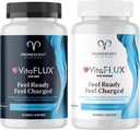 VitaFLUX Triple Power Nitric Oxide Supplement voor mannelijke prestaties + VitaFLUX Vrouwen Nitric Oxide Booster Supplement, Verhoog Circulatie, Boost Energie & Hart Gezondheid, Performance, Uithoudingsvermogen, Energie