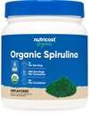 Nutricost Biologische Spirulina Poeder 454 Gram, 1LB - Pure, Certified Organic Spirulina