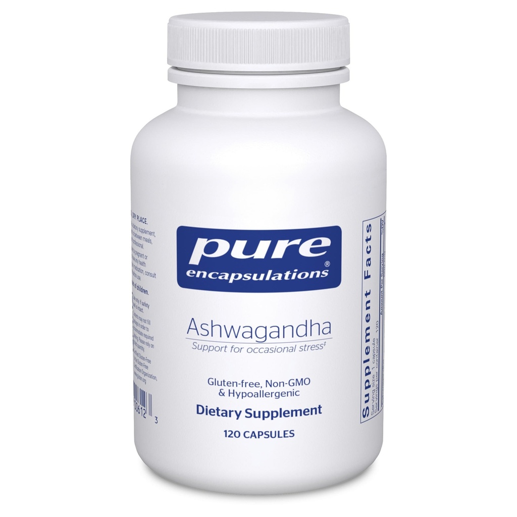 Encapsulations pures Ashwagandha - 500 mg Extrait Ashwagandha - Soutien au métabolisme et au stress - Support immunitaire - Sans OGM et végétalien - 120 capsules