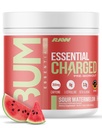 RAW Pre-Workout Powder, Essential CHARGED (Sour Watermeloen) - Preworkout Supplement voor mannen en vrouwen - Supports Focus, Mood & Performance - Cafeïne, Alpha-GPC, L-Citrulline, Beta Alanine (25 Servers)