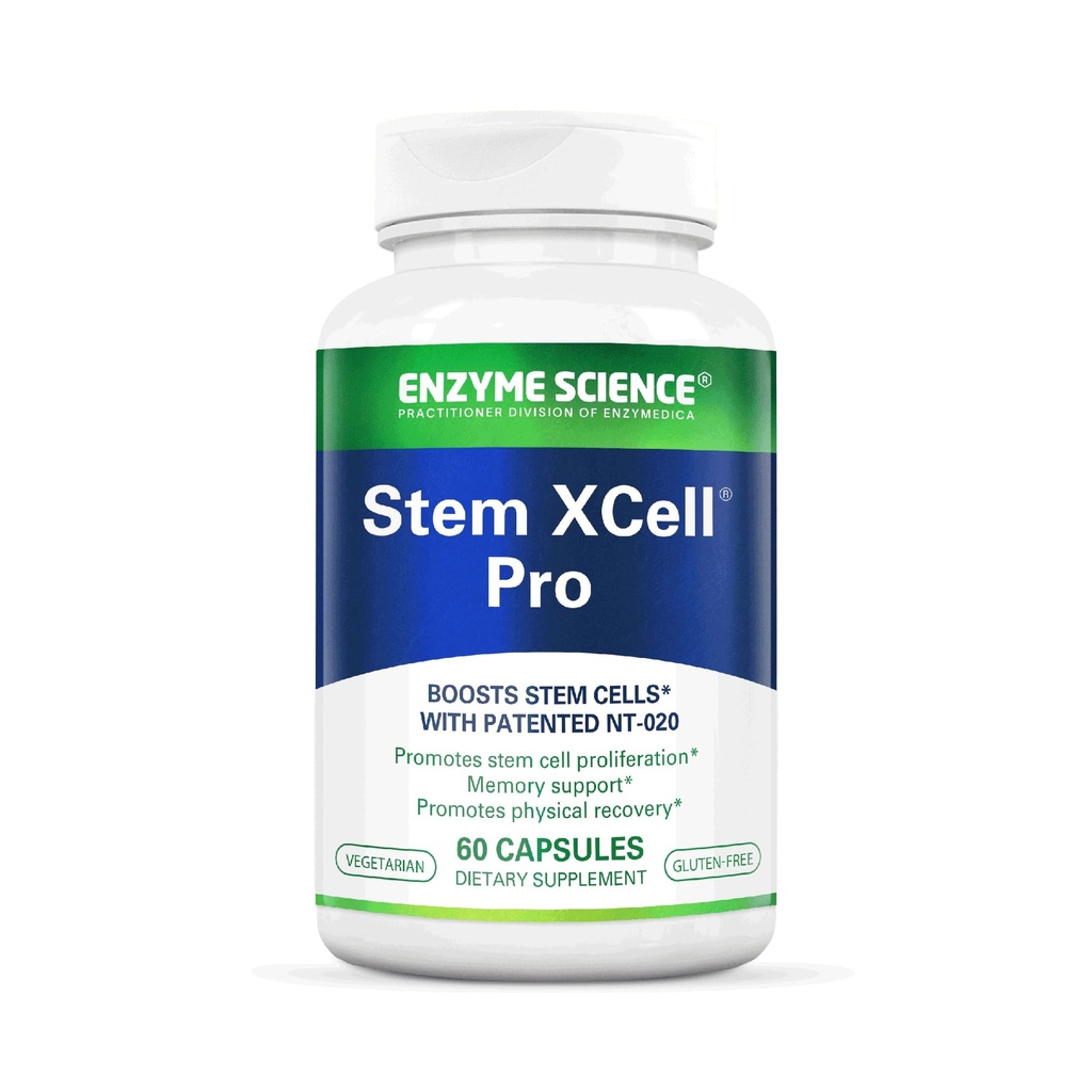 Enzyme Science, Stem XCell Pro, Antioxidant Ondersteuning voor Cellular & Immune Health, Stem Cell Health Supplement, 60 Capsules
