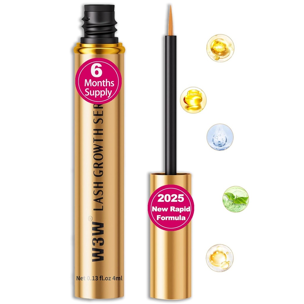 Lash serum, 2025 Opgewaardeerd, Rapid Eyelash Growth Serum voor sterkere, gezondere wimpers, Eyebrow Growth Serum,Natural Ingredients(Upgraded Lash Surem)