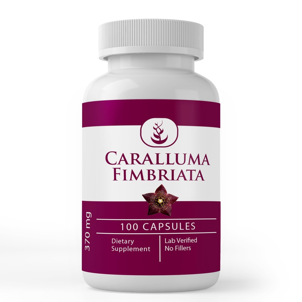 PURE ORIGINEEL INGREDIËNTEN Caralluma Fimbriata, (100 capsules) Altijd zuiver, Geen additieven of fillers, Lab geverifieerd