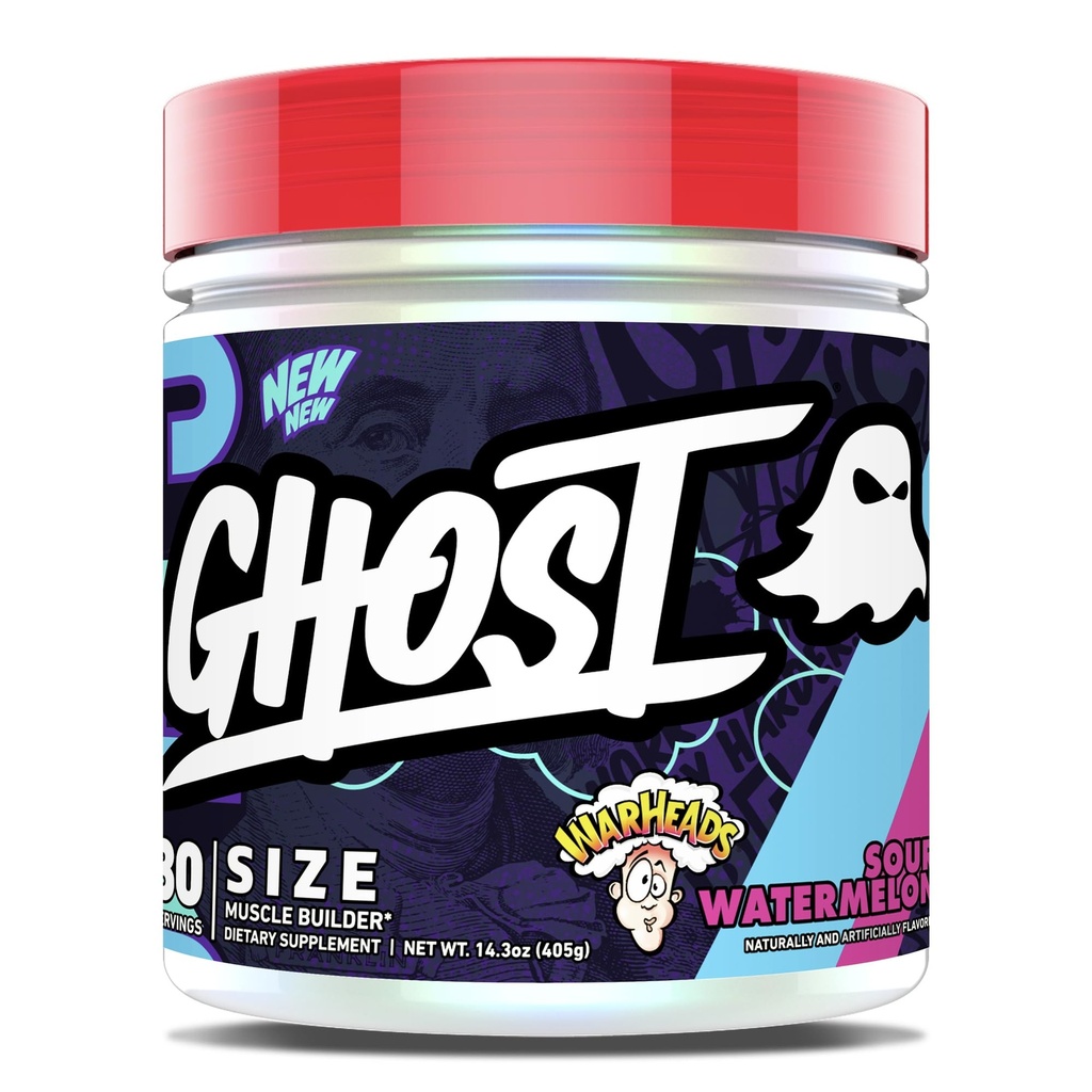 GHOST Maat V3 Muscle Builder Dieetsupplement - Warheads Zure Watermeloen, 30 Servations 