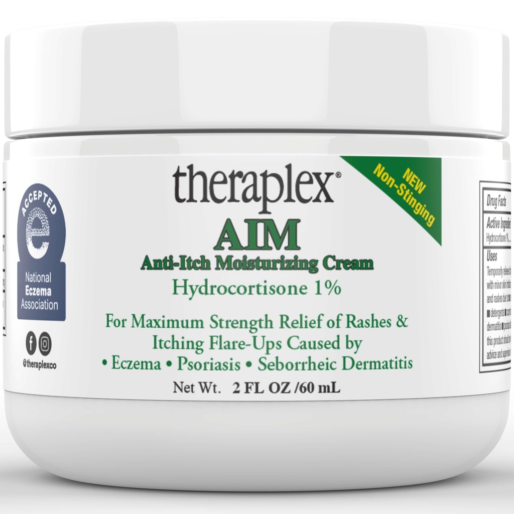 Theraplex AIM - Anti Itch Cream (2 oz)  Veilig voor kinderen. Verlicht jeukende huid met maximale sterkte.