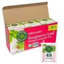 Thé médicinal traditionnel, feuille de framboise biologique, crampes menstruelles de facilité, soutient une grossesse en santé, 48 sachets de thé (3 pack)
