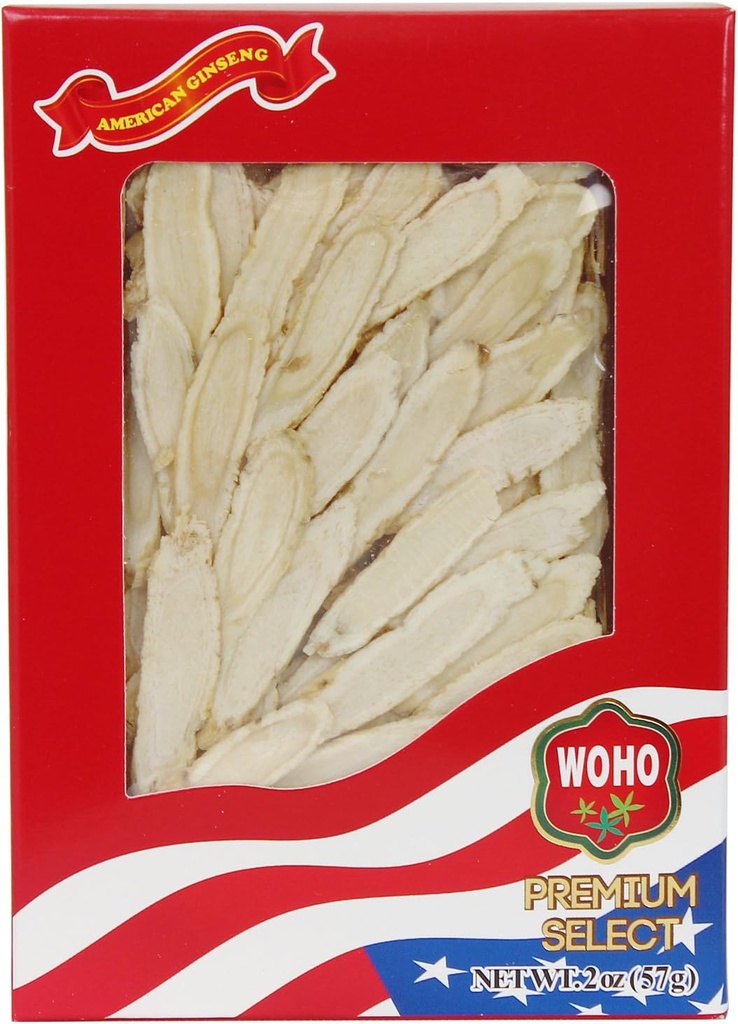 Woho #1262 American Ginseng Slice Medium 2oz Box