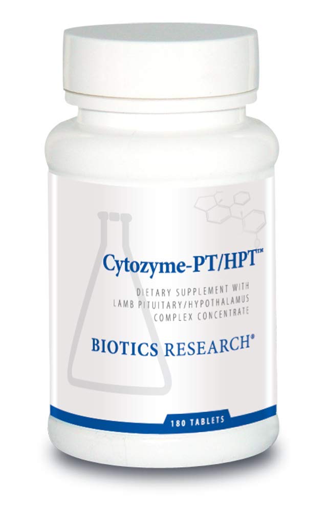 Biotics Research Cytozyme PT HPT Lamb Pituitary Hypothalamus Complex, ondersteunt functie van de Pituitaire Gland en Hypothalamus, Adrenal Health, Brain Boost 180 tabletten