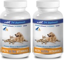 cat Immune Support - Pets Ultra Vitamins - for Dogs and Cats - Immune Health - Hair and Coat Benefits - cat Calcium Supplement - 180 Treats (2 Bottles)