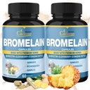 Biologische Cadane 2 Packs 60caps van Bromelain Capsules, met Bromelain, Quercetin, Vlierbes, Gember, Echinacea, Knoflook, Zwarte peper