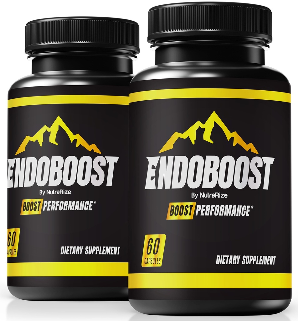 NutraRize (pakket van 2 Endoboost voor mannen - (officieel) Endoboost mannelijke prestaties, supplementen, capsules, Endobost Reviews voor gezondheid pillen Pro Advanced Formula (120 capsules)