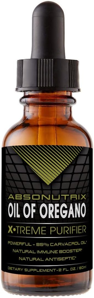 Huile d'absonutrix d'Origan 43 mg, 540 portions, bouteille de 2 oz, haute biodisponibilité, 85% huile de carvacrol, absorption rapide, ingrédients de potentiel, sans cruauté, test de tiers, non-OGM, fabriqués aux États-Unis