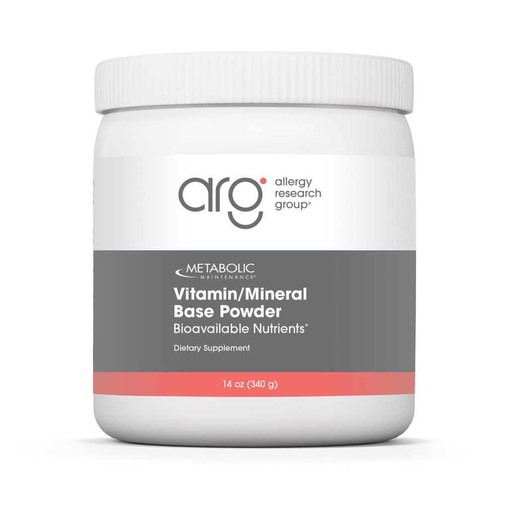 Maintenance métabolique en poudre minérale de base de vitamine - Sans fer multivitamine avec des vitamines actives B + minéraux chélatés (312 grammes, 60 portions)
