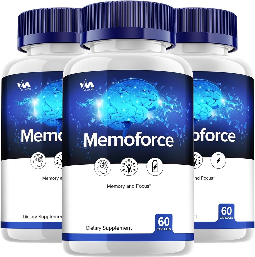 Vitamoon Memoforce Supplement Capsules Memoforce Nootropics Pillen, Memoforce Clarity Focus and Reviews, 180 Capsules