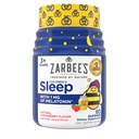 Zarbee's Kids Melatonine Gummies met 1mg Melatonine, Kids Sleep Gummy, Promoot vreedzame slaap, Drug-vrij, Niet-Habit-vormende, Natuurlijke Aardbei, 60 ct