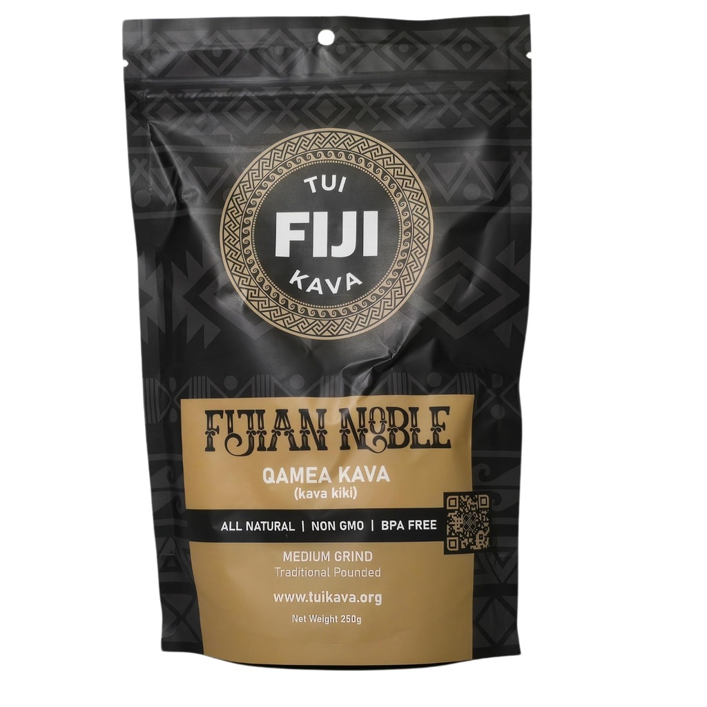 TUI KAVA PREMIUM WELLNESS KAVA -TRADITIONNEL fidjien Noble Pounded Medium Grind 250g (8,8oz) - TAILLE TRIALE Très captivante Kava de jour Tous les Relaxation naturelle.