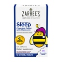De kinderen van Zarbee Melatonine Kauwtablet, 1mg Melatonine, Drugvrije & effectieve slaapsupplement, Natuurlijke druivensmaak, Geen kunstmatige zoetstoffen of kleurstoffen, Glutenvrij, Leeftijd 3+, 50 ct