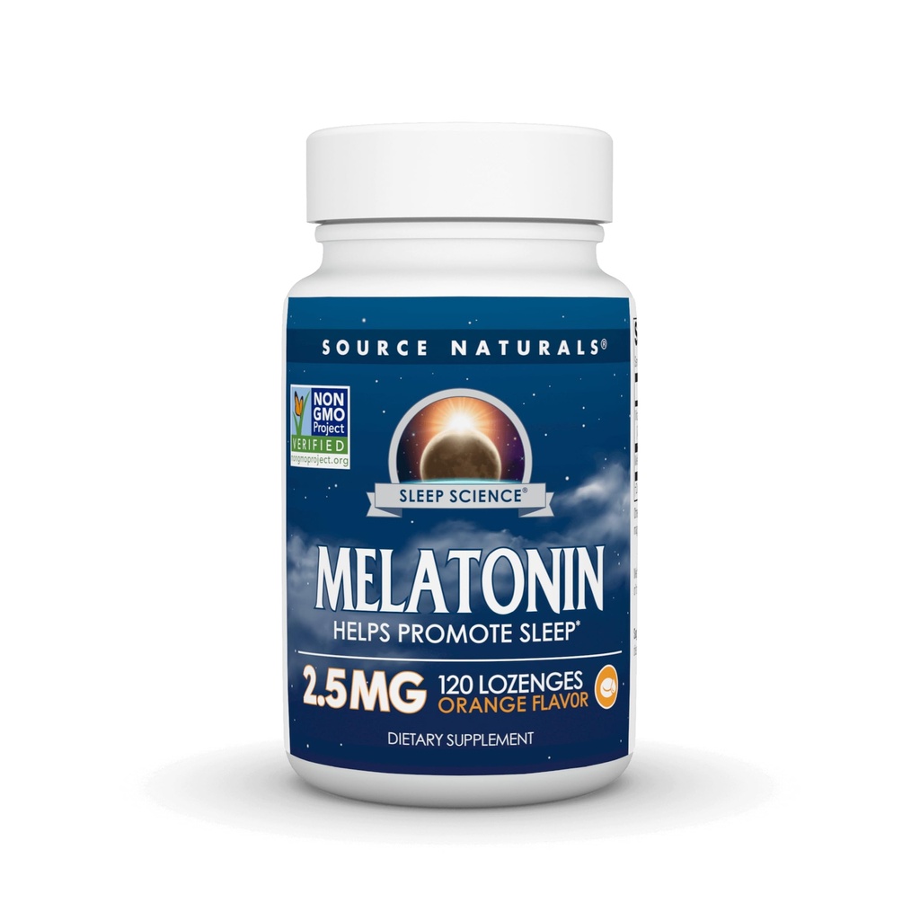 Bron Naturals Melatonine 2,5 mg - 120 Orange Flavored Lozenges