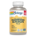 SOLARAY Glycinate de magnésium Capsules, Bisglycinate de magnésium chélaté avec/BioPerine, supplément de magnésium d'absorption plus élevée - os, muscles, soutien cardiaque, végan (30 portions, 120 VegCaps)