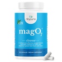 nbpure MagO7 - Natural Colon Cleanse & Detox - Occasional Constipatie Relief, Stool Softener, & Bloating Support for Men & Women - Ozonated Magnesium Oxide, 180 Capsules